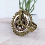 Bague Steampunk Engrenages Rouages