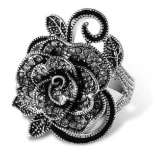 bague victorienne rose noire style mourning jewelry 7 roas200 911 1