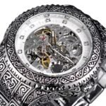 belle montre style steampunk avec engrenages apparents argent 477 1