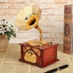 Boîte Steampunk À Musique Vintage Phonographe