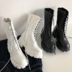Bottes Steampunk Plateforme Semelle Crantée