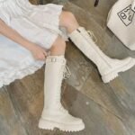 bottes blanches plates style steampunk chic 308 1