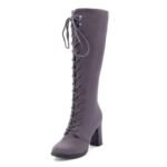 Bottes Steampunk Hautes Lacets Distinguées