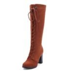 Bottes Steampunk Hautes Lacets Distinguées