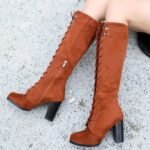 Bottes Steampunk Hautes Lacets Distinguées
