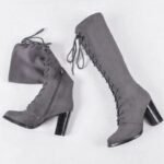 Bottes Steampunk Hautes Lacets Distinguées