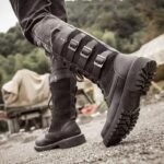Bottes Moto Steampunk Vintage Homme