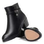 Bottes Steampunk Noir Talon Stylées