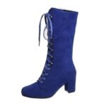 Bottes Steampunk Femme Daim Classique