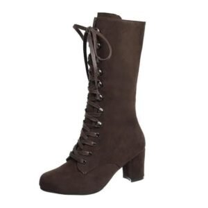 bottes steampunk femme en simili daim classique marron 35 roas300 379 1