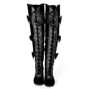 bottes steampunk femme style victorien unique noir 34 184 1