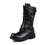 Bottes Steampunk Goth Tête De Mort