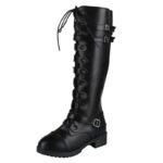 Bottes Steampunk Hautes Lacets Sangles