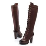 Bottes Steampunk Victoriennes Cuir Véritable