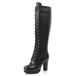 Bottes Steampunk Victoriennes Cuir Véritable