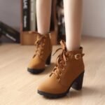 Bottines Steampunk Talon Carré Confortables