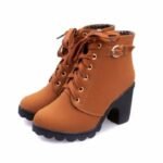 Bottines Steampunk Talon Carré Confortables