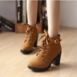 Bottines Steampunk Talon Carré Confortables