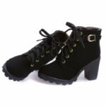 Bottines Steampunk Talon Carré Confortables