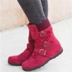 bottines chaudes steampunks pour femme rouge 38 bottes 835 1