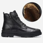 Bottines Steampunk Cuir Vintage Rétro Homme