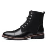 boots homme noir semelle gomme