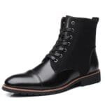 Bottines Homme Noir Lacets