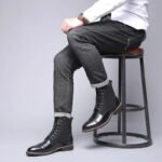 Bottines Steampunk Homme Noires Intemporelles
