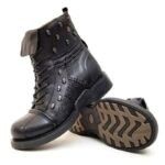 Bottines Steampunk Moto Cuir Homme
