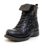 Bottines Steampunk Moto Cuir Homme
