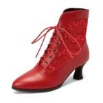 Bottines Steampunk Rétro Edwardiennes