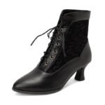 Bottines Steampunk Rétro Edwardiennes