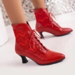 Bottines Steampunk Rétro Edwardiennes