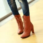 Bottines Steampunk Marron Vintage