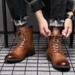 Bottines Steampunk Caoutchouc Homme