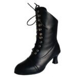 Bottines Steampunk Victoriennes Noires Glamour