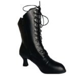 Bottines Steampunk Victoriennes Noires Glamour