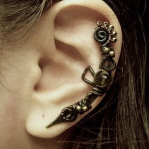 Boucle Contour d'Oreille Steampunk