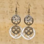 boucle d'oreille engrenage steampunk