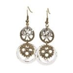 Boucles D'oreilles Steampunk Engrenages