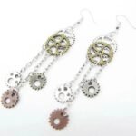 Boucles D&rsquo;oreilles Steampunk Pendantes Élégantes