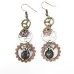 Boucles D&rsquo;oreilles Steampunk Pendantes Élégantes