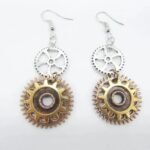 Boucles D&rsquo;oreilles Steampunk Pendantes Élégantes