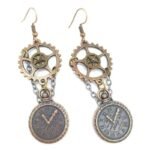 Boucles D&rsquo;oreilles Steampunk Pendantes Élégantes