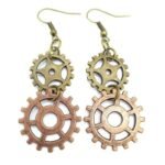 Boucles D&rsquo;oreilles Steampunk Pendantes Élégantes
