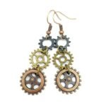 Boucles D&rsquo;oreilles Steampunk Pendantes Élégantes