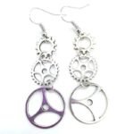 Boucles D&rsquo;oreilles Steampunk Pendantes Élégantes