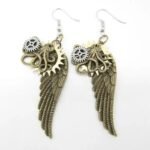 Boucles D&rsquo;oreilles Steampunk Pendantes Élégantes