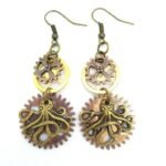 Boucles D&rsquo;oreilles Steampunk Pendantes Élégantes
