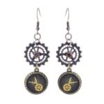Boucles D&rsquo;oreilles Steampunk Pendantes Élégantes